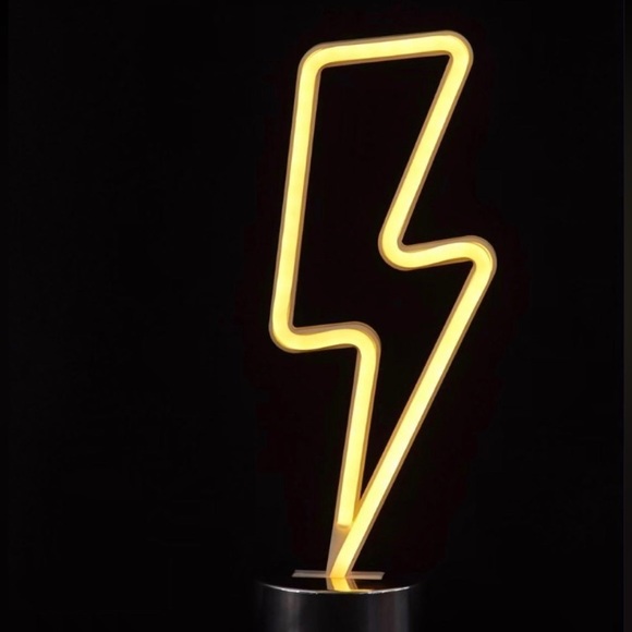 Neon LED Lighting Bolt Lamp - Picture 2 of 3